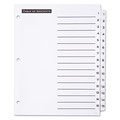 Dividers & Tabs | Office Essentials 11674 Table 'n Tabs 11 in. x 8.5 in. 15-Tab 1 To 15 Dividers - White (1-Set) image number 1