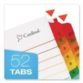 Binders | Cardinal 60990 11 x 8.5 OneStep Printable Double Column Table of Contents and 1 to 52 Dividers - White image number 1