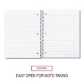 Notebooks & Pads | Universal UNV66620 10.5 in. x 8 in. 1-Subject Wide/Legal Rule Wirebound Notebook - Black Cover image number 7