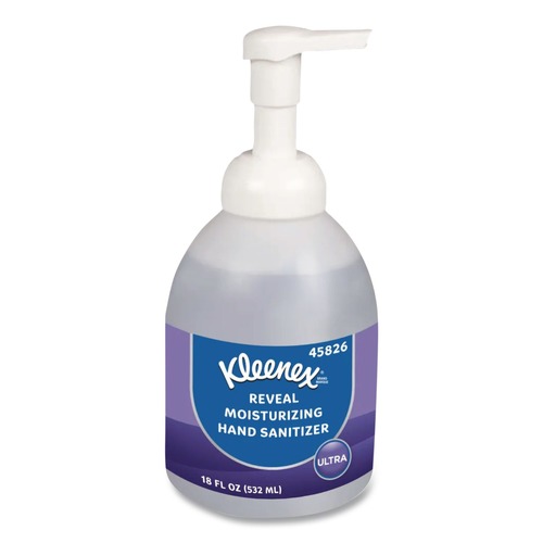 Hand Sanitizers | Kleenex 45826 Reveal 18 oz. Bottle Ultra Moisturizing Foam Hand Sanitizer - Fragrance-Free image number 0