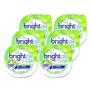 PRODUCTS | BRIGHT Air 900438 8 oz. Max Odor Eliminator Air Freshener - Meadow Breeze (6/Carton)