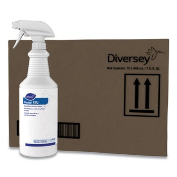 Diversey Care 04705. Glance 32 oz. Spray Bottle Glass and Multi-Surface Cleaner - Original (12/Carton)