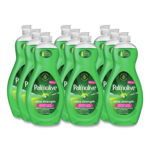 Cleaning & Janitorial Supplies | Ultra Palmolive US04268A 20 oz Bottle Ultra Strength Dishwashing Liquid - Original Scent (9/Carton) image number 0