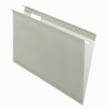File Folders | Pendaflex 04153 1/5 GRA 1/5-Cut Tabs Legal Size Colored Reinforced Hanging Folders - Gray (25/Box) image number 0