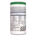 Hand Wipes | Clorox Healthcare 30824 9 in. x 6.75 in. Hydrogen Peroxide Cleaner Disinfectant Wipes - Unscented (95/Canister, 6 Canisters/Carton) image number 4