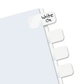 Dividers & Tabs | Redi-Tag B31000 1 in. Wide 1/5-Cut Customizable Handwrite Only Legal Index Tabs - White (104/Pack) image number 1