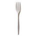 Cutlery | Boardwalk BWKFORKPPMW 5.51 in. Long Mediumweight Polypropylene Plastic Fork Cutlery - White (1000/Carton) image number 1