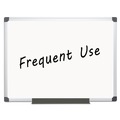 White Boards | MasterVision MA0507170 48 in. x 36 in. Value Lacquered Steel Magnetic Dry Erase Board - White Surface/Satin Aluminum Frame image number 1