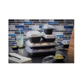 Food Trays, Containers, and Lids | Pactiv Corp. YCNB12X96400 EarthChoice Entree2Go 11.75 in. x 8.75 in. x 2.13 in. 64 oz. Plastic Takeout Container - Black (200/Carton) image number 2