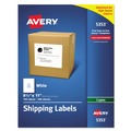 Labels | Avery 05353 8.5 in. x 11 in. Copier Mailing Labels - White (100/Box) image number 0
