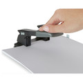 Staple Punches | Swingline A7074050D 1/4 in. Holes 28-Sheet Comfort Handle Steel Two-Hole Punch - Black/Gray image number 3