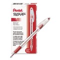 Pens | Pentel BK91-B 1 mm R.S.V.P. Ballpoint Pen - Medium/Red Ink/Clear/Red Barrel (1-Dozen) image number 0