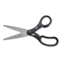 Back to School Sale | Westcott 15582 7 in. Long, 2.8 in. Cut Length KleenEarth Pointed Tip Basic Plastic Handle Scissors - Black image number 1