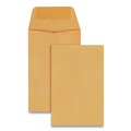Envelopes & Mailers | Quality Park QUA50160 2.25 x 3.5 Kraft Coin and Small Parts Envelope - Brown Kraft (500/Box) image number 0