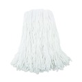 Just Launched | Boardwalk BWK216RCT 16 oz. Rayon Premium Cut-End Wet Mop Heads - White (12/Carton) image number 2