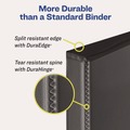 Binders | Avery 05233 3 Slant Rings 0.5 in. Capacity 11 in. x 8.5 in. Heavy-Duty Non Stick View Binder with DuraHinge - Black image number 3