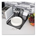 Breakroom Supplies | Mind Reader PSNAMESH-BLK 11.5 in. x 14.75 in. x 5.5 in. Network Collection Utensil Napkin and Plate Countertop Organizer - Black image number 4