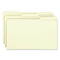 File Folders | Smead 15334 1/3-Cut Tabs Assorted Legal Size 0.75 in. Expansion 11-pt Reinforced Tab Manila File Folders - Manila (100/Box) image number 2