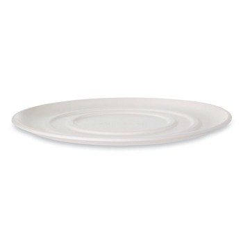 Eco-Products EP-SCPTR16 16 in. x 16 in. x 0.2 in. Sugarcane WorldView Molded Fiber Pizza Trays - White (50/Carton)