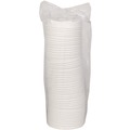 Cups and Lids | Pactiv Corp. LMC81216ECBB 4 in. EarthChoice PFAS-Free Compostable Sugarcane Soup Cup Lid - White (500/Carton) image number 2