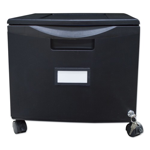 Office Filing Cabinets & Shelves | Storex 61264B01C 1 Legal/letter-Size File Drawer 14.75 in. x 18.25 in. x 12.75 in. Single-Drawer Mobile Filing Cabinet - Black image number 0
