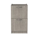 Office Filing Cabinets & Shelves | Alera ALEVA542822GY 15.63 in. x 20.5 in. x 28.5 in. Valencia Series Full Pedestal File Left or Right 2 Legal/Letter-Size File Drawers - Gray image number 0