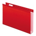 Just Launched | Pendaflex 04153X2 RED 2 in. Extra Capacity 1/5-Cut Tabs Reinforced Hanging Legal File Folders with Box Bottom - Red (25/Box) image number 0