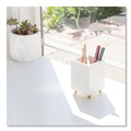 Desktop Organizers | U Brands 3466U03-12 Juliet 3 in. w x 3 in. d x 4 in. h Pencil Cup - White image number 1