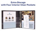 Binders | Avery 79991 3 One Touch EZD Rings 1.5 in. Capacity 11 in. x 8.5 in. Heavy-Duty Non-View Binder with DuraHinge and Spine Label Holder - Black image number 4