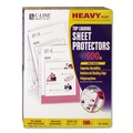 Sheet Protectors | C-Line 62028 3-Hole Punched Top Load 8.5 in. x 11 in. Insert Heavy-Duty Polypropylene Sheet Protectors - Nonglare Clear Front (100/Box) image number 0