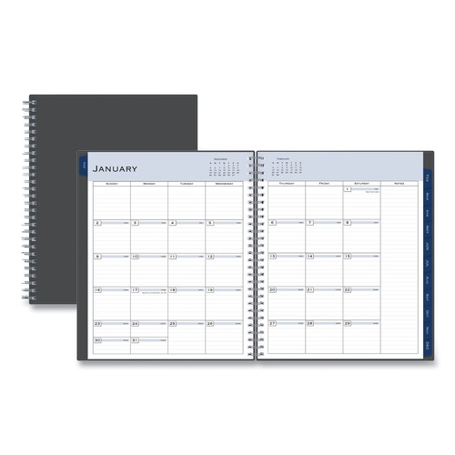 Notebooks & Pads | Blue Sky 100011 10 in. x 8 in. 12-Month (Jan-Dec 2026) Passages Monthly Planner - Charcoal Cover image number 0
