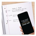 Back to School Sale | Five Star 930010 10.5 in. x 8.63 in. Sheets Wide/Legal Rule 1-Subject Wirebound Notebook - Black Cover image number 1