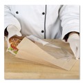 Just Launched | Bagcraft 300094 9.5 in. x 2.75 in. 2.35 mil. Dubl View Sandwich Bags - Natural Brown (500/Carton) image number 3