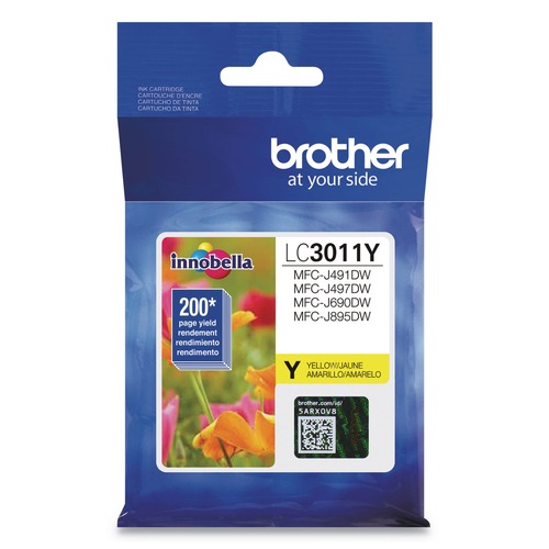 Ink & Toner | Brother LC3011Y 200 Page-Yield Ink - Yellow image number 0