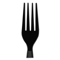 Just Launched | Dixie FH517 Heavyweight Plastic Cutlery Forks - Black (1000/Carton) image number 2