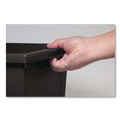 Boxes & Bins | Storex 61427U06C Storage Bin with Lid, 4 gal, 11.25-in x 11.25-in x 7.87-in, Black, 6/Pack image number 3
