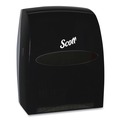 Paper Towel Holders | Scott 46253 Essential 13.06 in. x 11 in. x 16.94 in. Manual Hard Roll Towel Dispenser - Black (1/Carton) image number 0