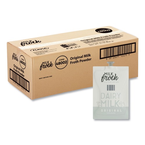 Condiments | FLAVIA 48002 0.46 oz. Pouch Dairy Milk Froth Powder Freshpack (72/Carton) image number 0
