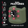 Painting | Rust-Oleum 383421 Stops Rust 5-in-1 Spray Paint, Satin Earthy Green, 12 oz Aerosol Can, 6/Carton image number 4