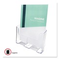 Desk Shelves | Deflecto 77001 9.25w x 3.75d x 10.75h Magazine DocuHolder for Countertop/Wall-Mount - Clear image number 7