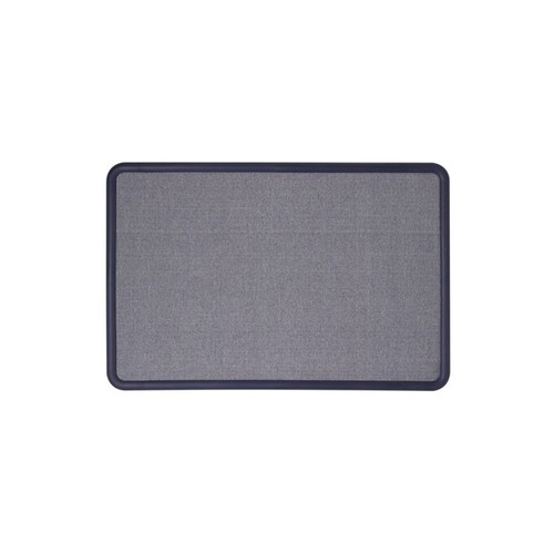 Bulletin Boards | Quartet 7694BE 48 in. x 36 in. Contour Fabric Bulletin Board - Light Blue Surface/Navy Blue Plastic Frame image number 0