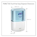 Hand Soaps | PURELL 6430-01 1200 mL 5.25 in. x 8.8 in. x 12.13 in. ES6 Soap Touch-Free Dispenser - White image number 4