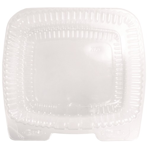 Food Trays, Containers, and Lids | Handi-Foil HFA 6051S-500 8.63 in. x 2.75 in. x 5.25 in. 12 oz. Handi-Lock Plastic Food Container - Clear (500/Carton) image number 0