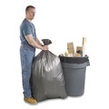 Trash Bags | Platinum Plus 1507255 56 Gallon 1.55 mil 43 in. x 48 in. Can Liners - Gray (50/Carton) image number 2