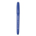 Permanent Markers | Universal UNV07073 Fine Bullet Tip Pen-Style Permanent Marker - Blue (1 Dozen) image number 1