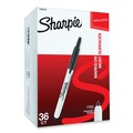 Permanent Markers | Sharpie 1926876 Retractable Fine Bullet Tip Permanent Marker Value Pack - Black (36/Pack) image number 1