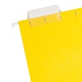 File Folders | Smead 64069 Colored Hanging File Folders with 1/5 Cut Tabs - Letter, Yellow (25/Box) image number 1