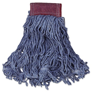Rubbermaid Commercial FGD25306BL00 Super Stitch Blend 24 oz. Wet Mop Head - Blue