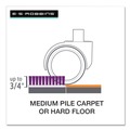 Office Chair Mats | ES Robbins 121442 46 in. x 48 in. FloorplusMate for Hard Floor to Medium Pile Carpet up to 0.75 in. - Clear image number 5