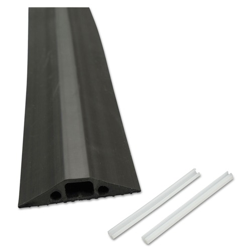 Desk Accessories & Office Organizers | D-Line US/FC68B 2.75 in. x 0.5 in. x 6 ft. Medium-Duty Floor Cable Cover - Black image number 0